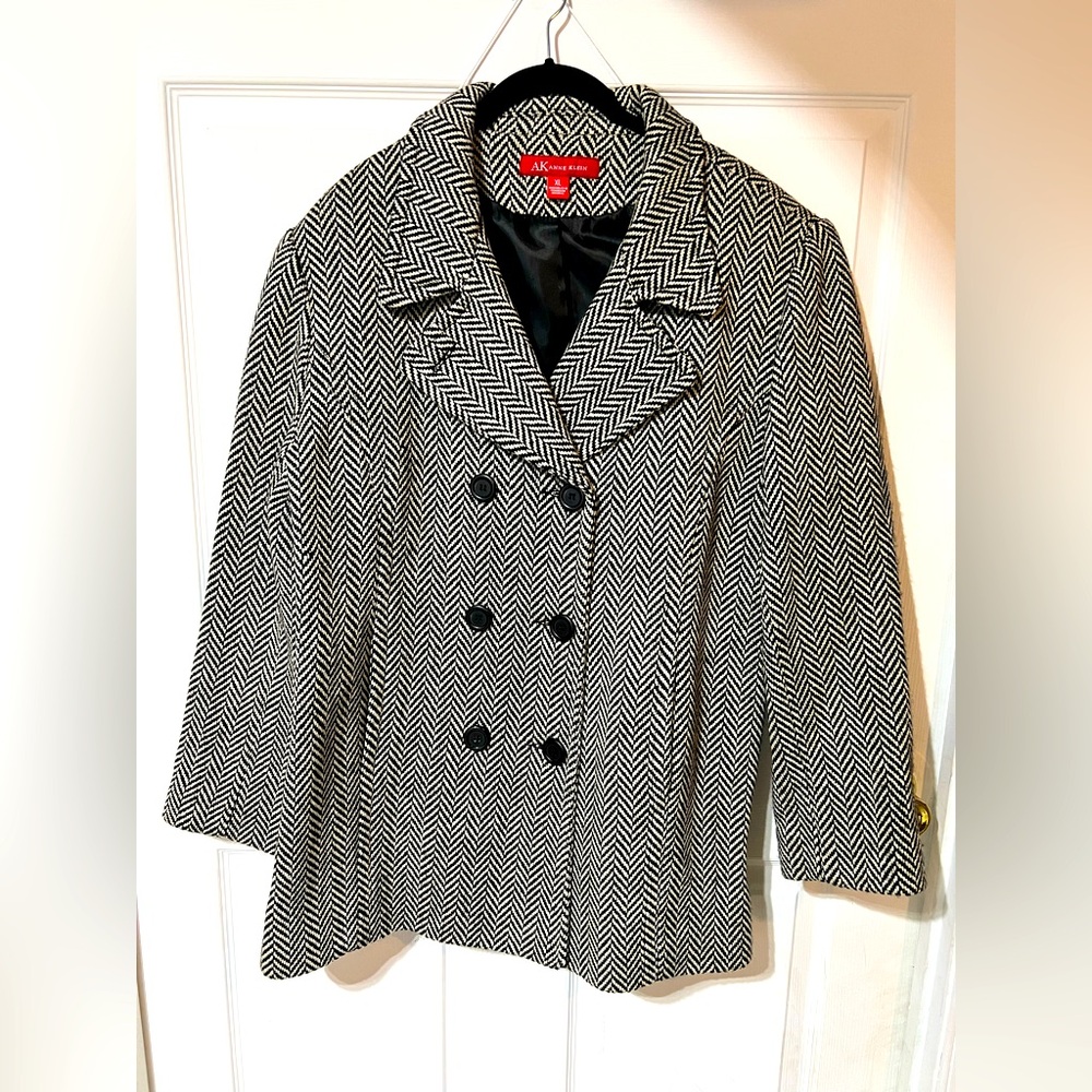 Anne Klein double breasted wool coat
